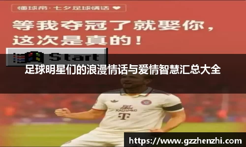 足球明星们的浪漫情话与爱情智慧汇总大全